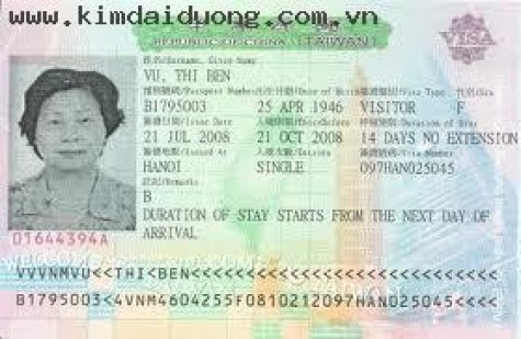 Dịch vụ visa Đài Loan