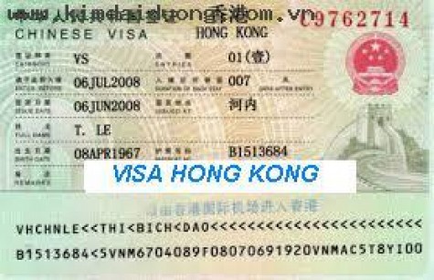Dịch vụ visa Hồng Kông