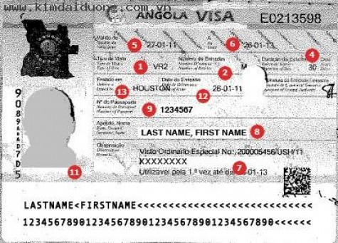 Dịch vụ visa Angola