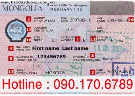 Dịch vụ visa Mông Cổ