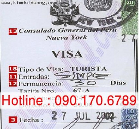 Dịch vụ visa Peru