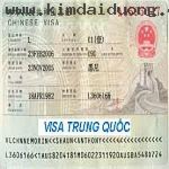 Dịch vụ làm visa Trung Quốc nhanh khẩn