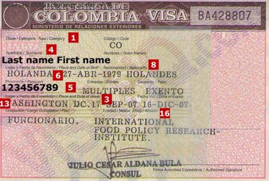 Dịch vụ visa Colombia