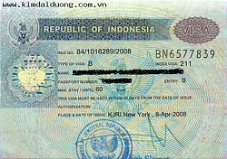 Dịch vụ visa Indonesia
