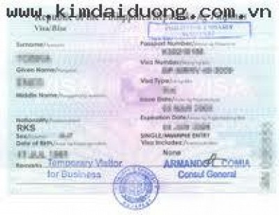 Dịch vụ visa Philippines Dịch vụ visa Philippines